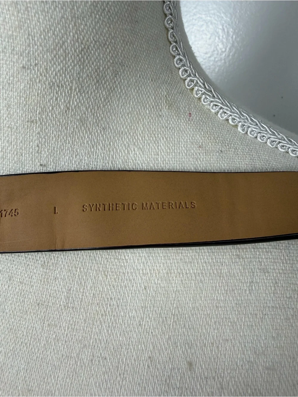 Michael Kors brown Monogram Belt with Gold tone & tortoise shell Buckle sz L